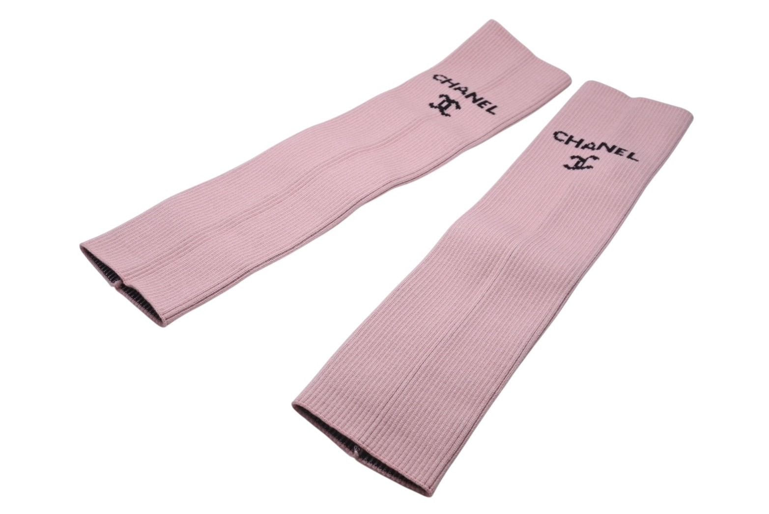 Chanel Leg Warmer Leg Warmers CC Logo Pink Collection — view 2
