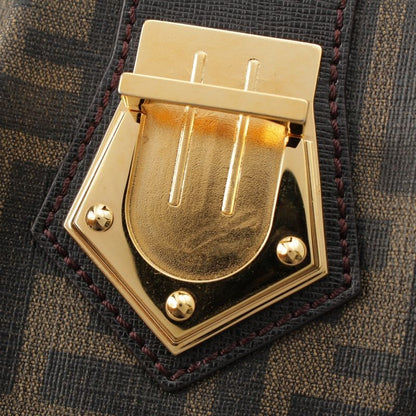 Fendi Zucca FF Logo Shoulder Bag 8bt209 Brown