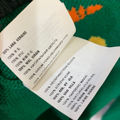 Miu Miu Miu Knit Wool Sweater Long Sleeve Winter Green 38