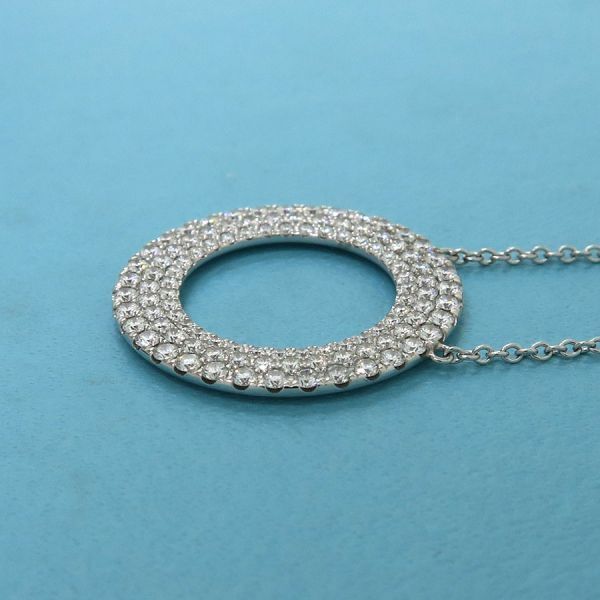Tiffany & Co Metro Circle Diamond Necklace /3 Rows