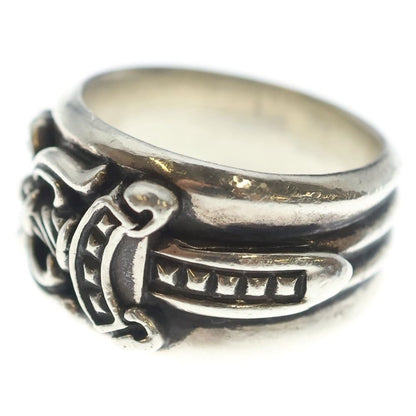 Chrome Hearts Dagger Daga Ring Silver