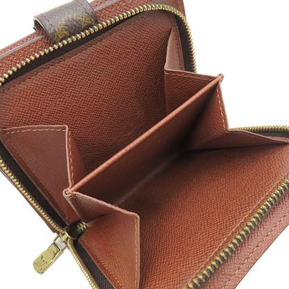 Louis Vuitton Bifold Wallet Compact Zip Monogram Canvas Monogram Gold Hardware