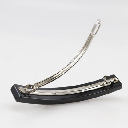 Chanel Coco Mark Heart Plastic X Rhinestone Black 04A Ladies Barrette