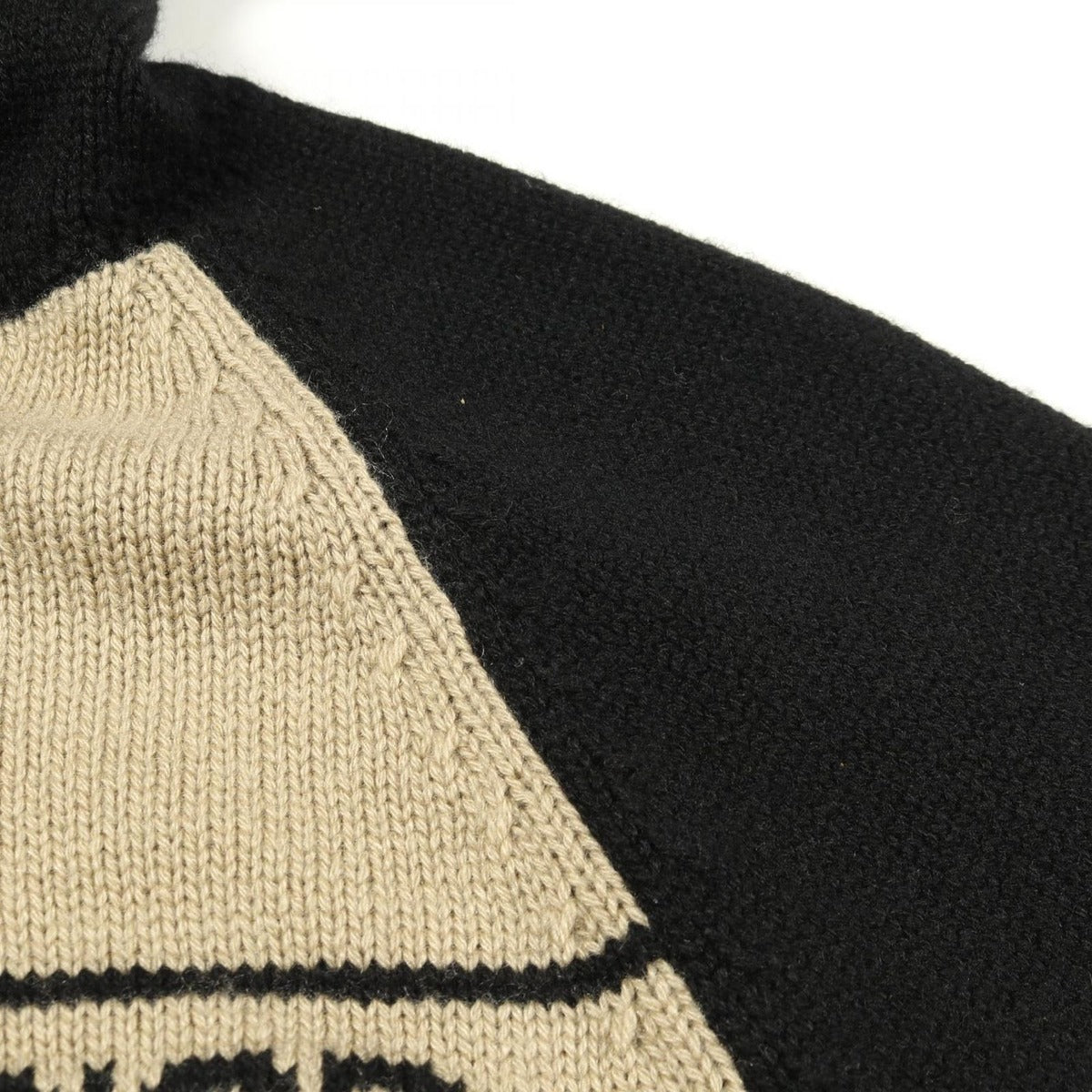 Dior Hoodie Knit Cashmere Beige Black — view 5