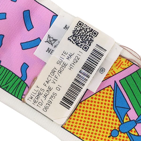 Hermes Scarf Twilly Silk Jeanne Vif X Rose Malabar X Veil Never Used [factory