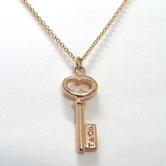 Tiffany & Co Necklace Oval Keychain 18k Pink Gold