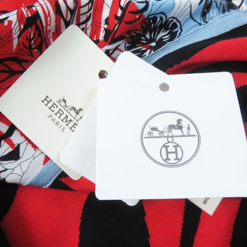 Hermes 3e2827d3 Jungle LOVE Jungle Love Silk Tunic/dress Red 38 Made In Italy