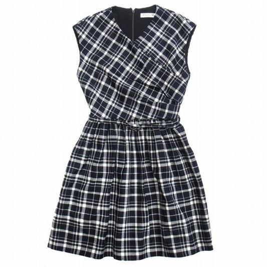 Dior Wrap Over Shorts Dress Check'n' Pop Navy White