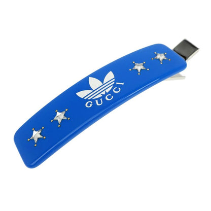 Gucci Adidas Collaboration Hair Clip Blue - Silver Color - Star