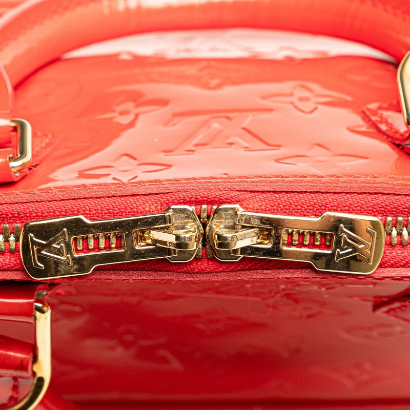 Louis Vuitton Monogram Vernis Alma BB Handbag Shoulder Bag 2WAY M91698 Rouge