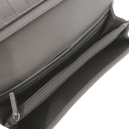 Gucci Interlocking G 256348 Leather Gray Long Wallet 0803 Gucci Men's
