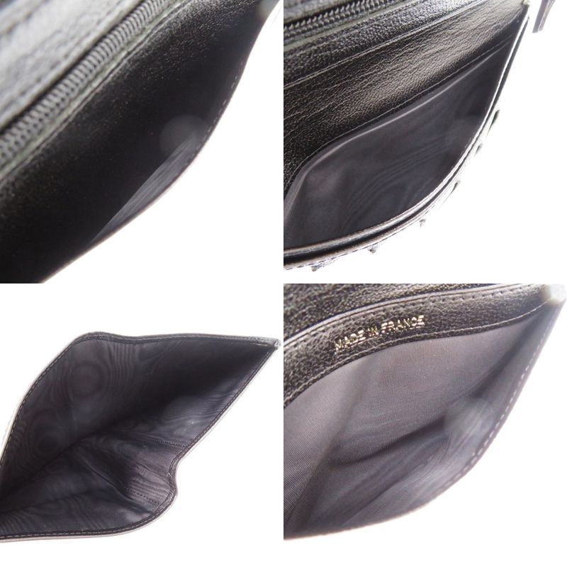 Chanel Coco Marc Lambskin Black 1308 Black Bifold Wallet Chanel