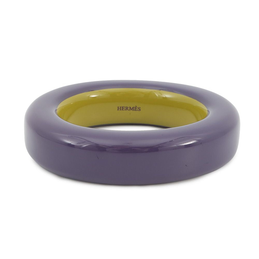 Hermes Bracelet Lacquer Wood Purple Green