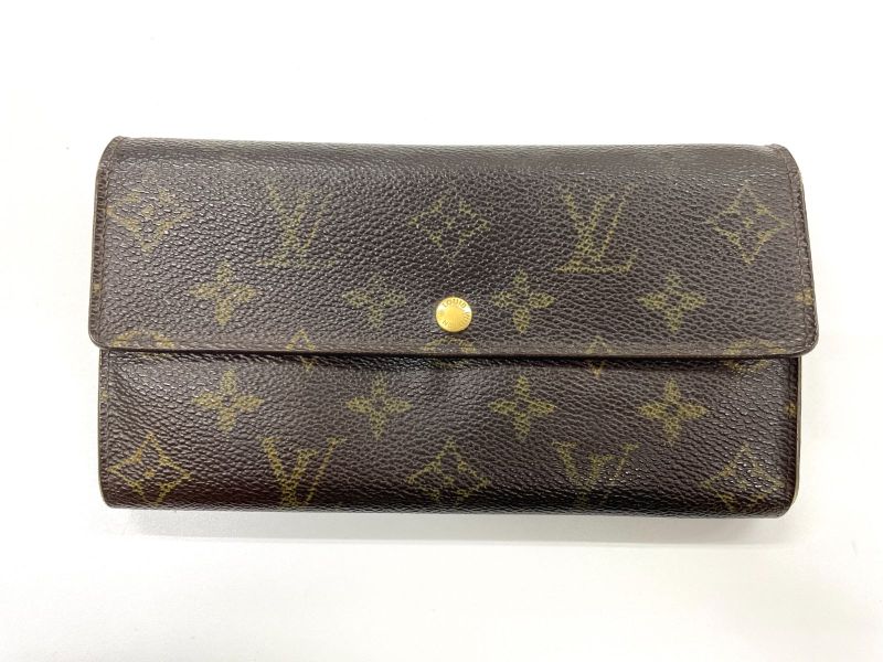 Louis Vuitton Monogram Pochette Portmonnaie Cles Di Long Wallet M61725 Brown
