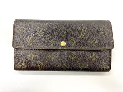 Louis Vuitton Monogram Pochette Portmonnaie Cles Di Long Wallet M61725 Brown