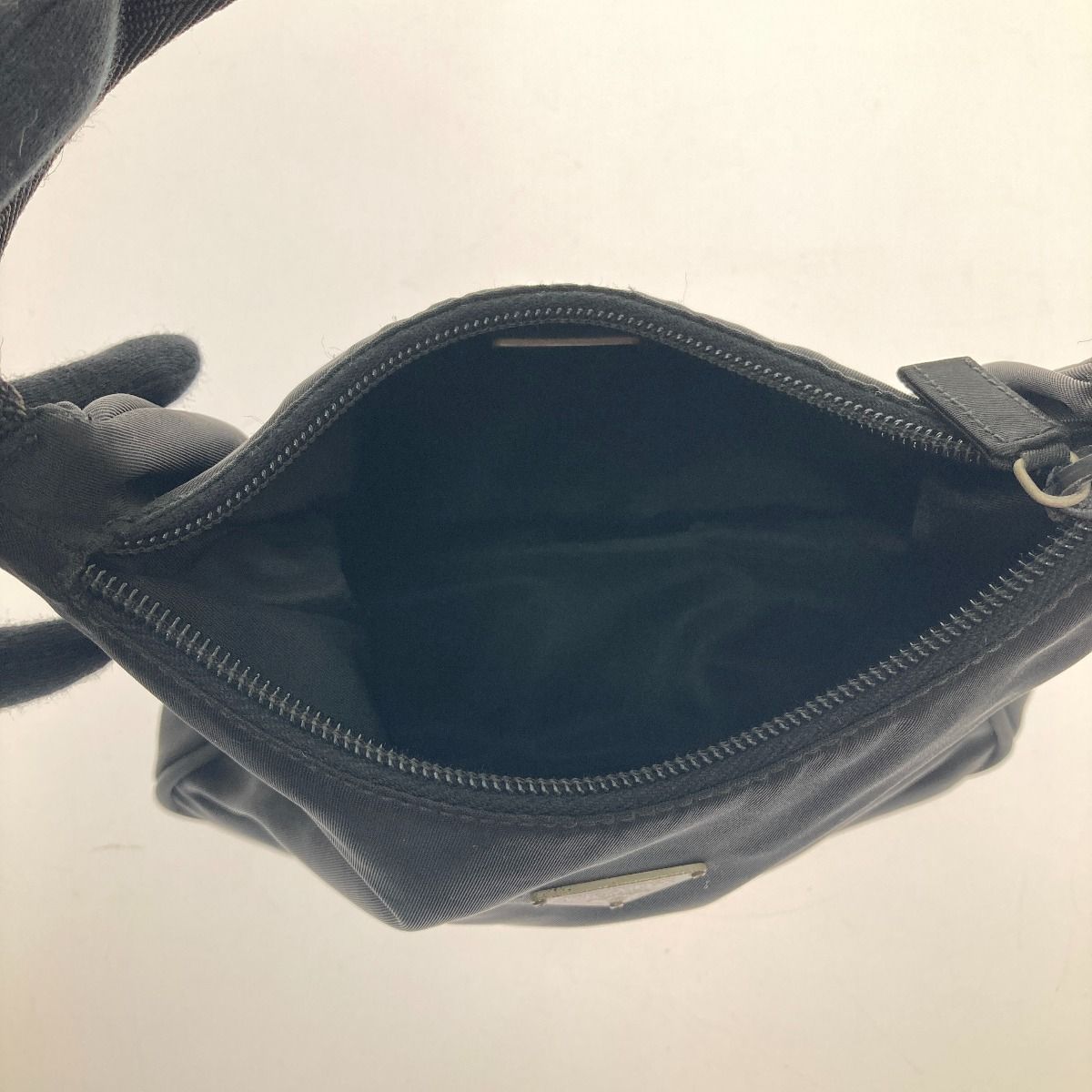 Prada Handbag Mini Handbag Triangle Logo Plate Mv515 Black