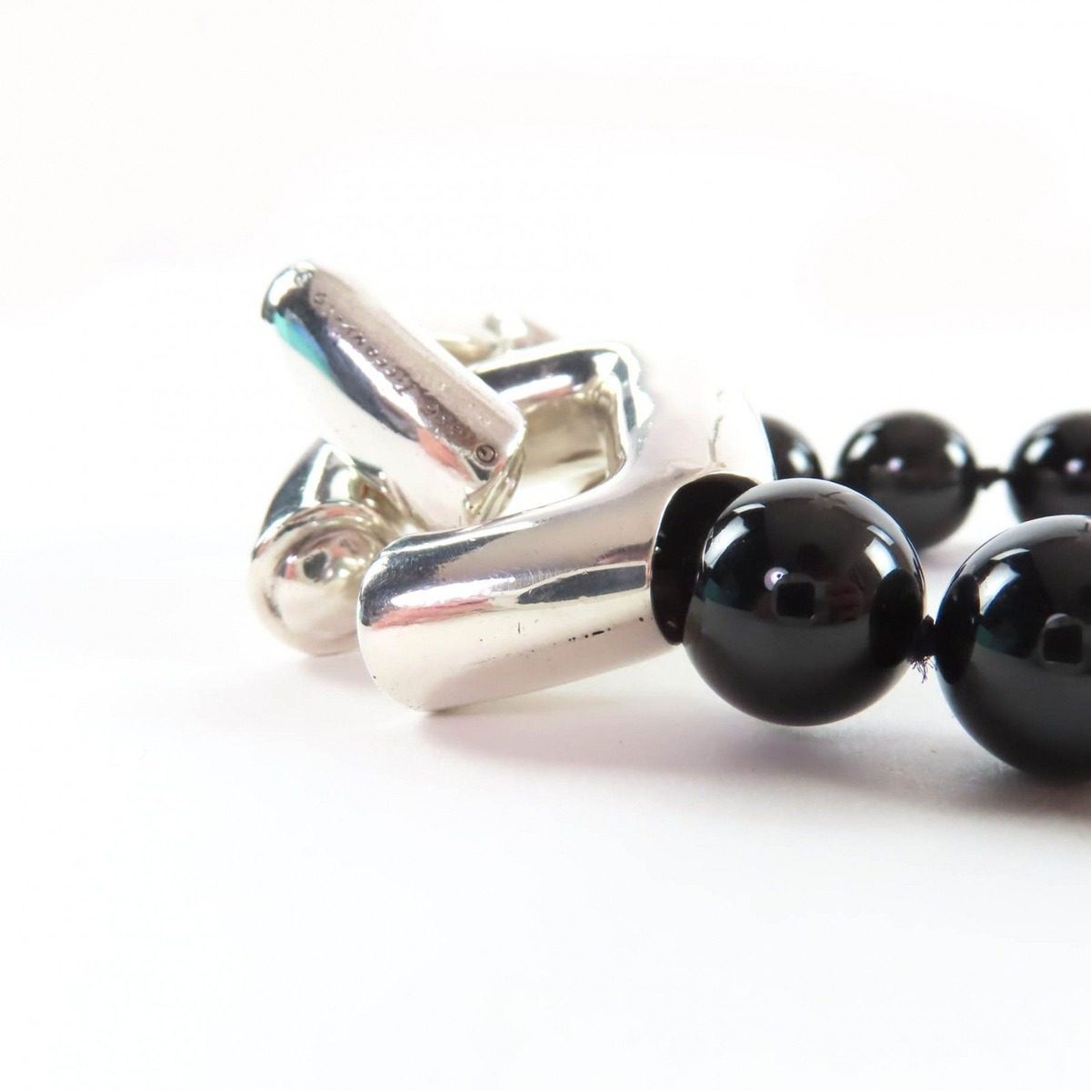 Tiffany & Co Vintage Onyx 925 Necklace Black Silver — view 5