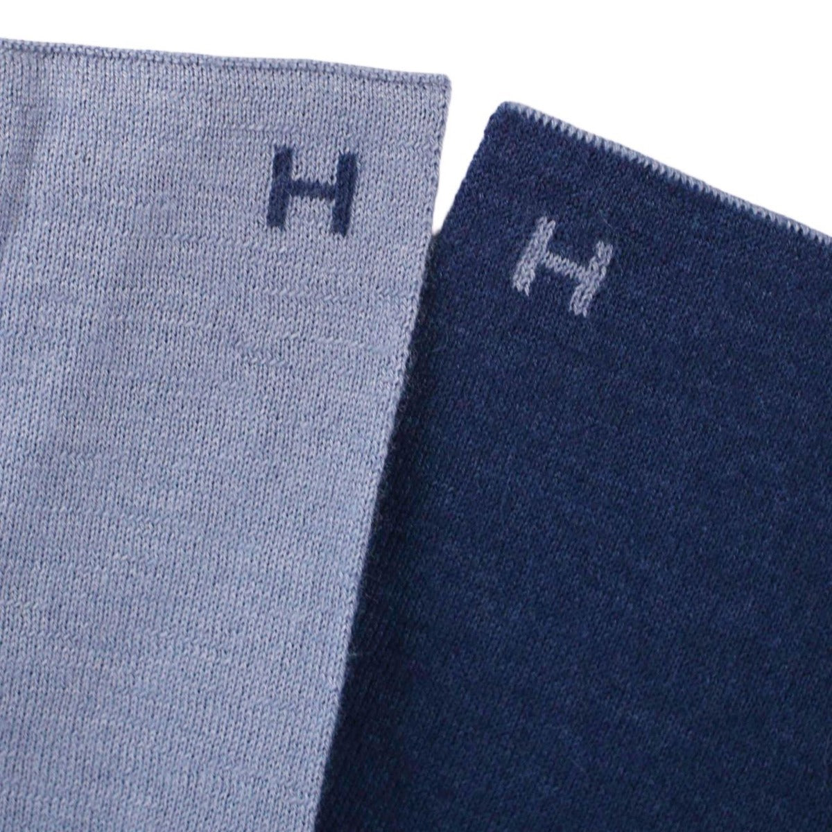 Hermes Muffler Shawl Logo Cashmere Silk Scarf — view 5