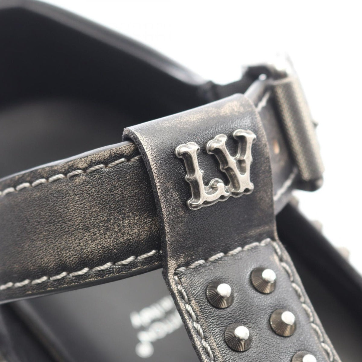 Louis Vuitton Casual Shoes LV Checkered Line Meri Jane Leather Sandals — view 9