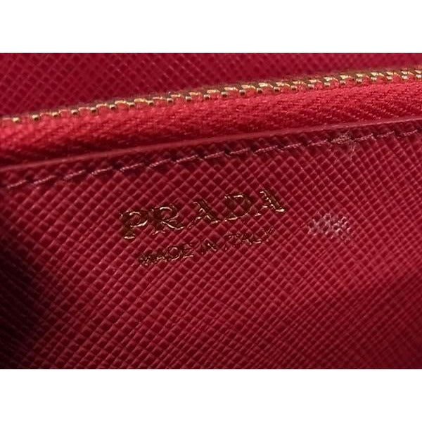 Prada Wallet Triangle Logo 1 M1188 Pink Saffianoleather — view 2