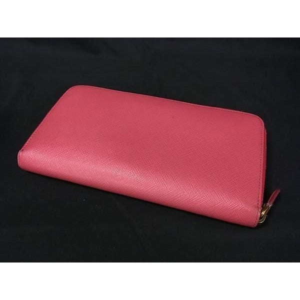Prada Wallet Triangle Logo 1 M1188 Pink Saffianoleather — view 3
