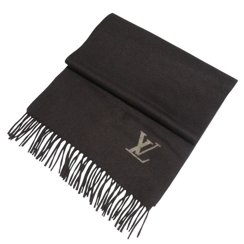 Louis Vuitton Echarpe Jhelum Cashmere Fringe Scarf LV Brown
