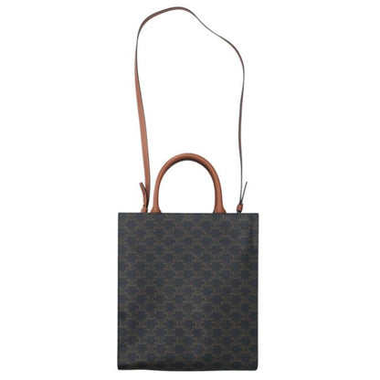 Celine Vertical Cabas Large Triomphe Logo Leather 2WAY Tote Bag Men's
