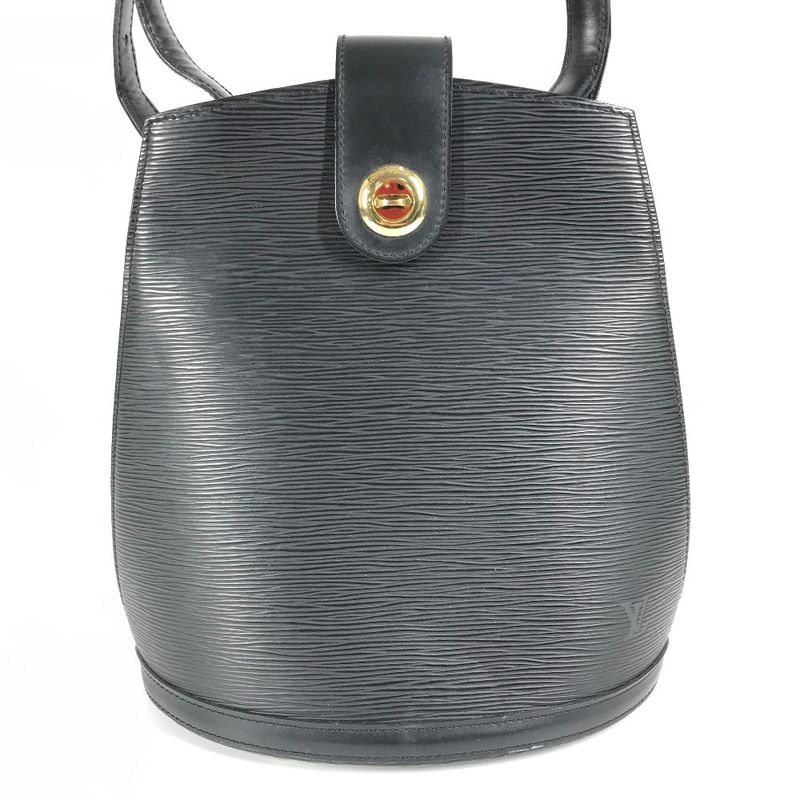Louis Vuitton Shoulder Bag Cluny M52252 Epi Leather Noir Black