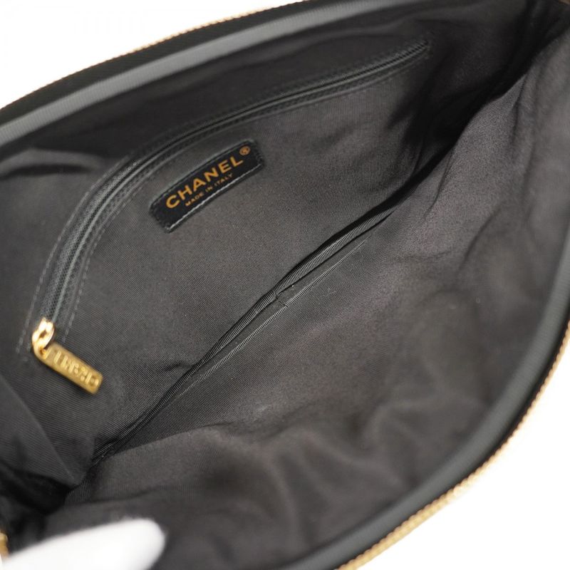 Chanel Shoulder Bag Girl Chanel Lambskin Black Gold Hardware Women