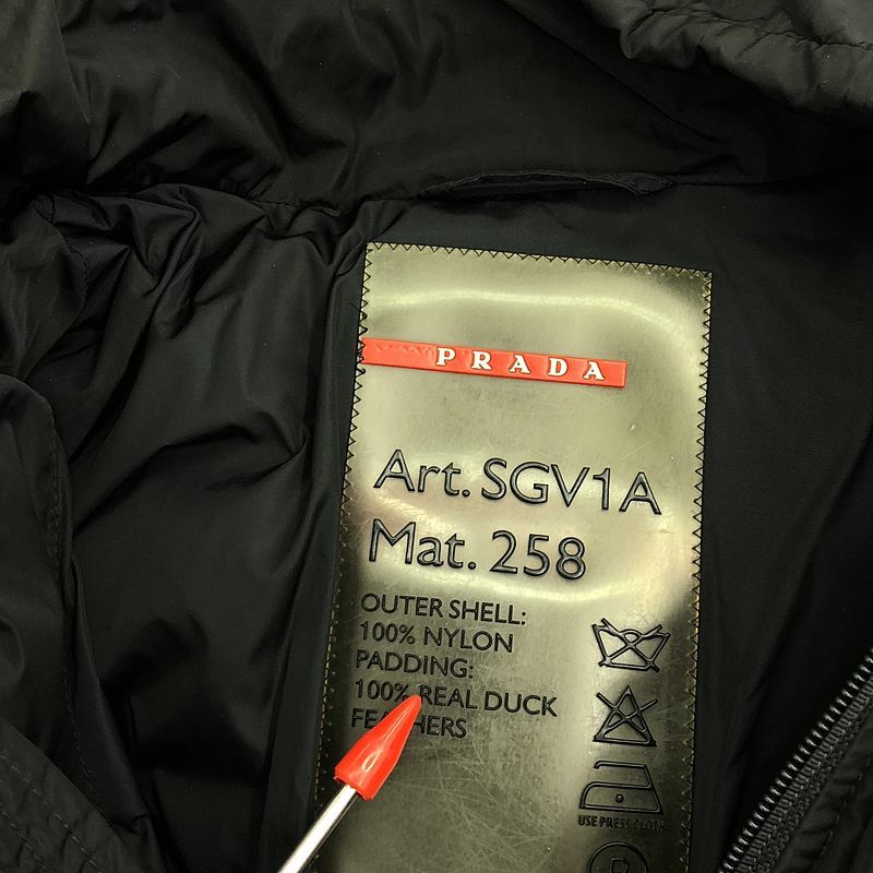 Prada Sport - Sgv1a Down Jacket 2000s - 48 - Black - Mens