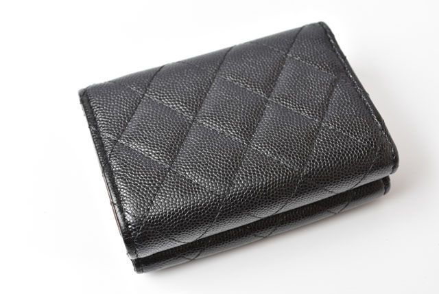 Chanel Coin Case Mini Wallet Chanel Compact Wallet A84401 Trifold Wallet Caviar