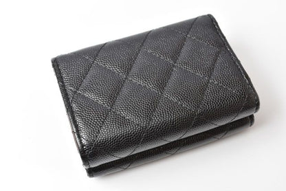 Chanel Coin Case Mini Wallet Chanel Compact Wallet A84401 Trifold Wallet Caviar