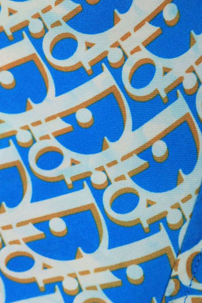 Dior 23SS 193c545a4751 Oblique All Over Silk Short Sleeve Shirt Men's 41