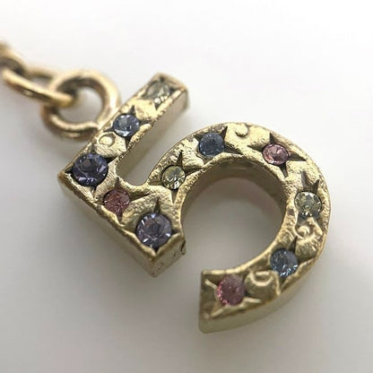 Chanel Bracelet Gold Color Stone Coco Mark No5