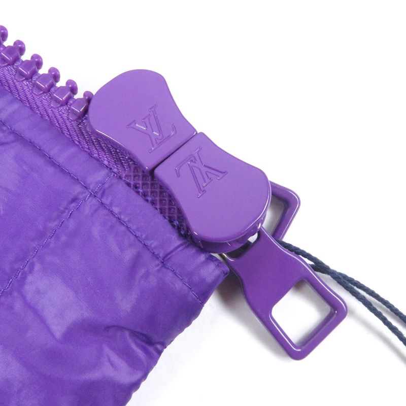 Louis Vuitton 22AW Hmb47w Monogram Flower Hooded Quilted Jacket Blouson Purple