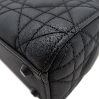 Christian Dior 2way Bag Lady Dior Mini Ultra Matte Calf Black Matte Black