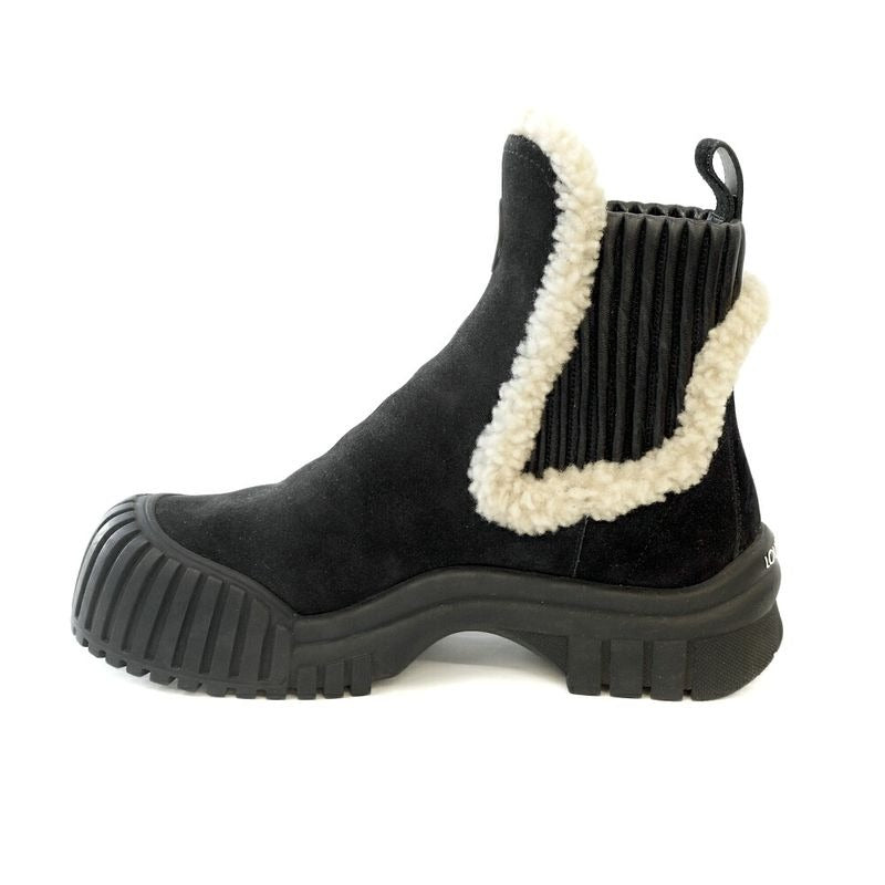 Louis Vuitton Ma0273 Ruby Ankle Boots Mouton Shoes 38 Size 24.5