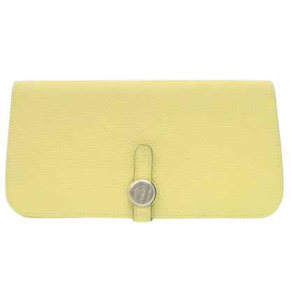 Hermes Dogon Long Wallet Togo Jaune Poussin