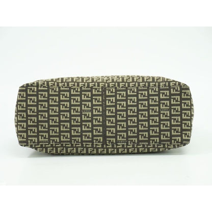Fendi Zucchino Tote Handbag Canvas Brown 8 Bh138 Bag — view 4