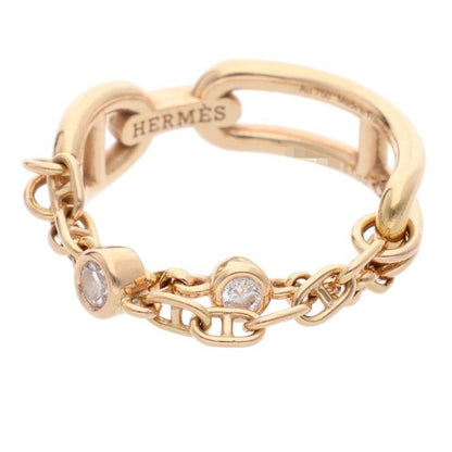 Hermes Chaine Dancre Chaos PM 18K Pink Gold Diamond