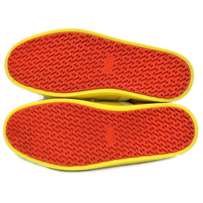 Hermes Boomerang Sneakers 40.5 Yellow Leather Shoes — view 9