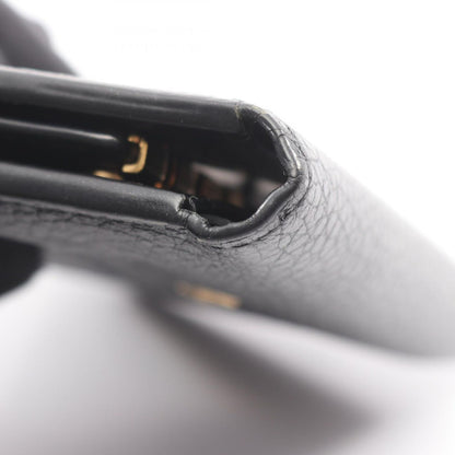 Louis Vuitton Trifold Wallet Portefeuille Capucines Compact Noir Black — view 10