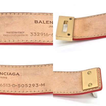 Balenciaga 332916 Ludis Leather Bracelet Approximately 17cm (669in) Around The