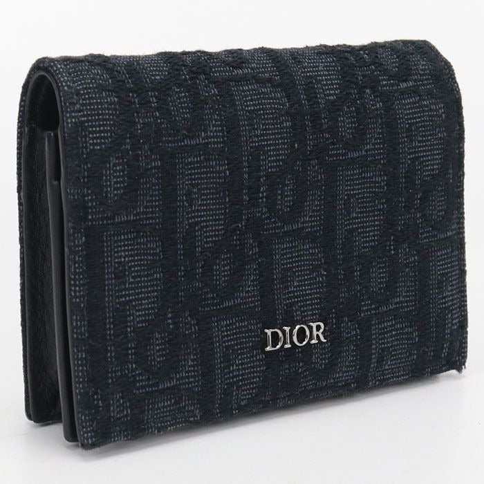 Dior Business Card Holder Oblique Jacquard