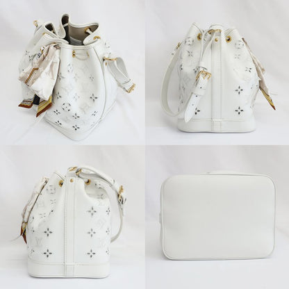 Louis Vuitton Noe PM LV Broderie--anglais-shoulder-bag M20740 White