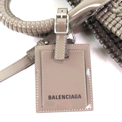 Balenciaga 671342 Bistro XS 2-way Basket Bag With Shoulder Grayish Storage With