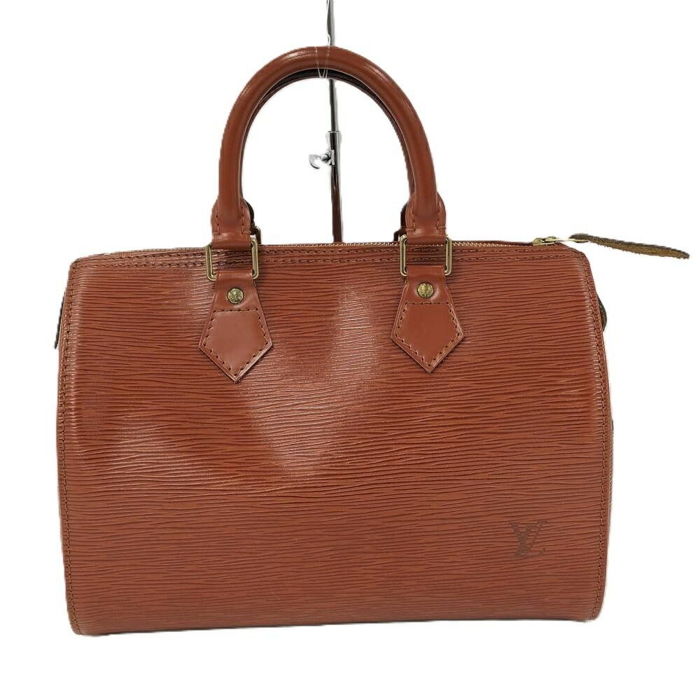 Louis Vuitton Speedy 25 Handbag Epi Kenya Brown