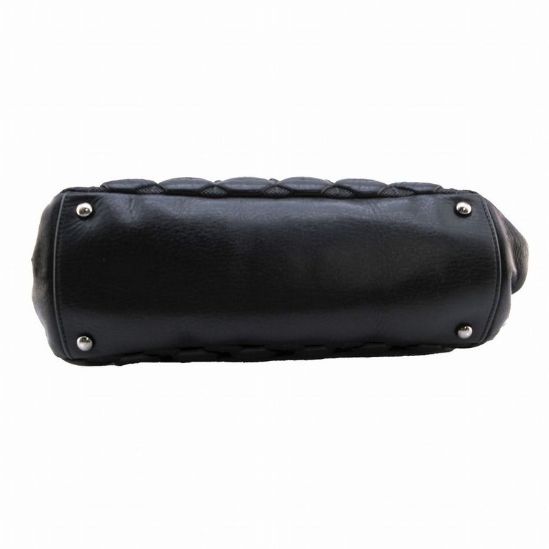 Chanel Matelasse Coco Charm Double Chain Bubble Quilted Leather Shoulder Bag