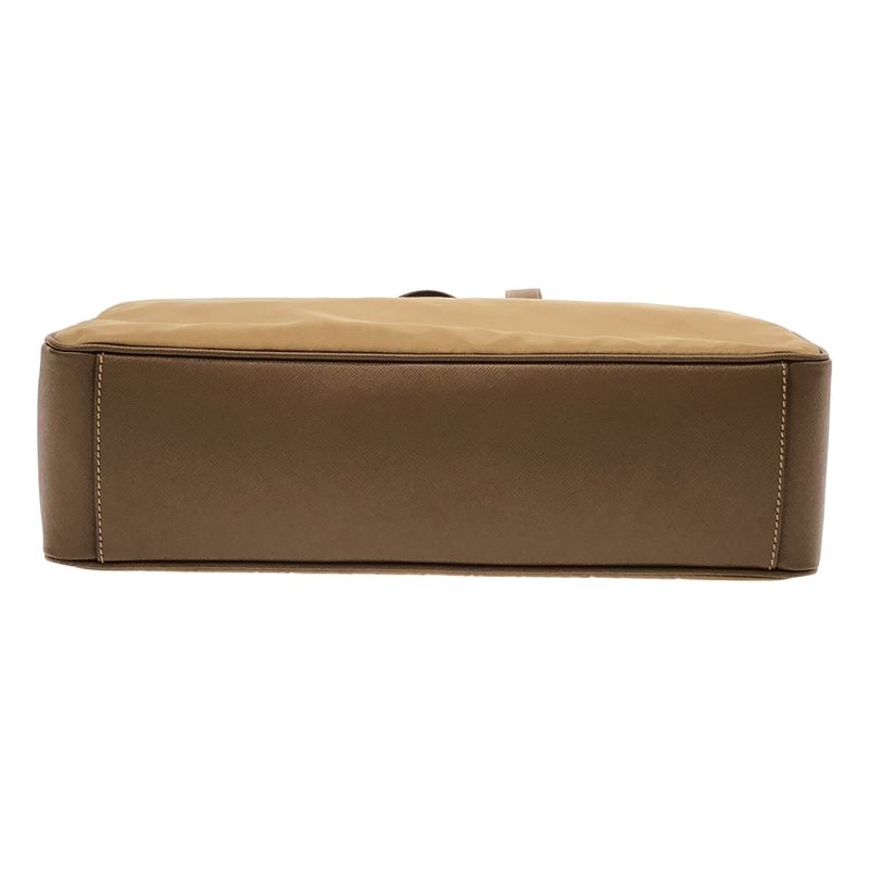 Prada - Re-nylon X Saffiano Leather 2-way Shoulder Tote Bag Fully Lined With