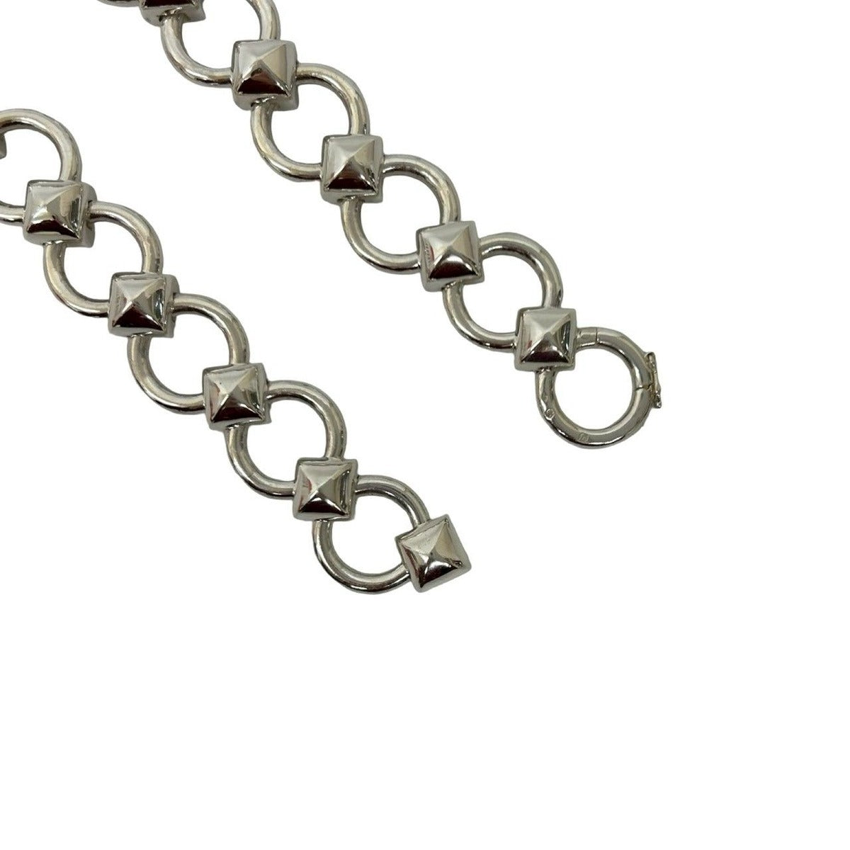 Hermes Lancelot Chain Necklace Choker Silver — view 4